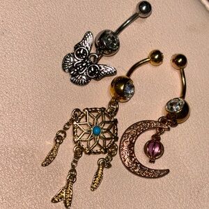 Jewelry Bundle Bellybutton Rings (Navel Piercing) NWOT